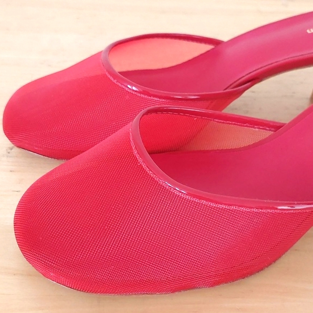 Reformation Red Mesh Sandals - Picture 10 of 15